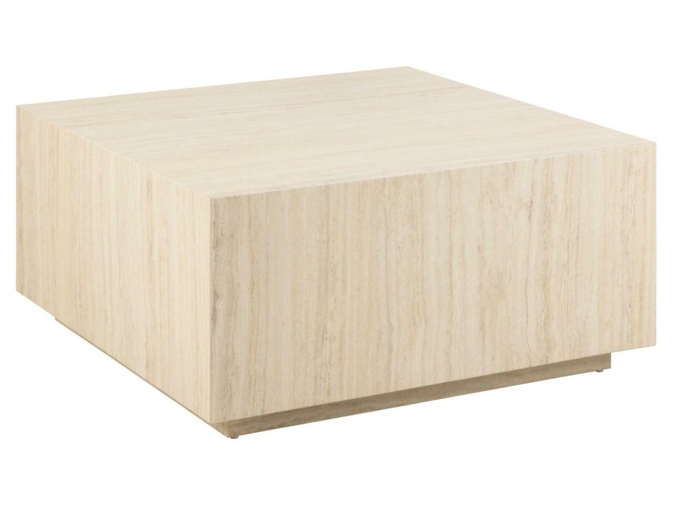 Stolik kawowy Dice 90x90cm trawertyn - ACTONA